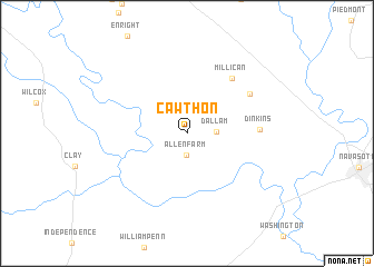 map of Cawthon