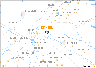 map of Çaxırlı