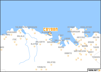 map of Cayaan