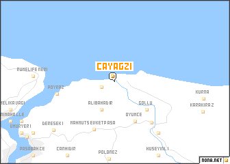 map of Çayağzı