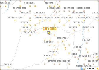 map of Cayama