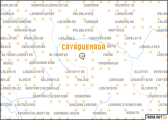 map of Caya Quemada