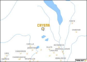 map of Cayena