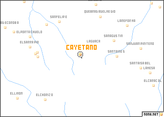 map of Cayetano