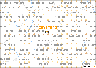 map of Cayetano