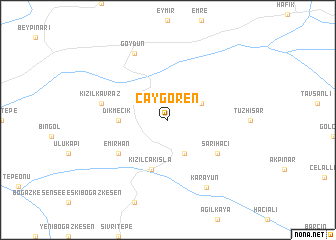 map of Çaygören