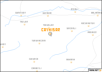 map of Çayhisar