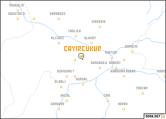 map of Çayırçukur