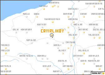 map of Çayırlıköy