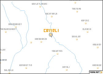 map of Çayırlı