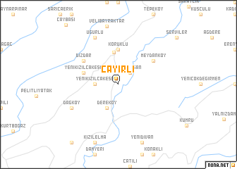 map of Çayırlı