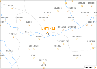 map of Çayırlı