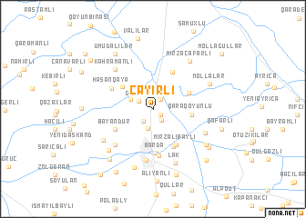 map of Cǝyirli