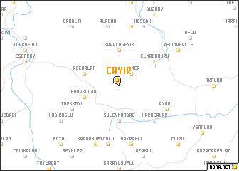 map of Çayır