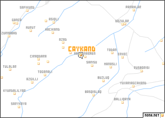 map of Çaykǝnd