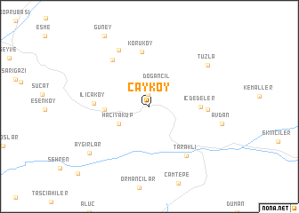 map of Çayköy