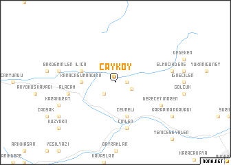 map of Çayköy