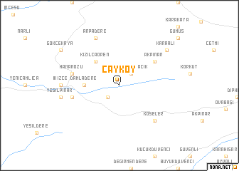 map of Çayköy