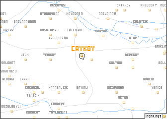 map of Çayköy