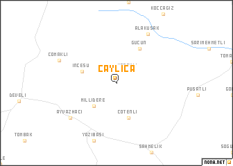 map of Çaylıca