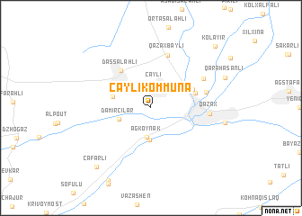 map of Çaylı Kommuna