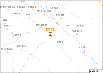 map of Çaylı