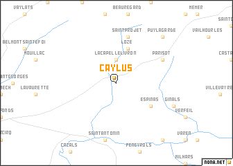 map of Caylus