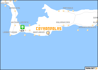 map of Cayman Palms