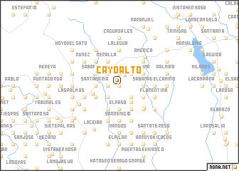 map of Cayo Alto