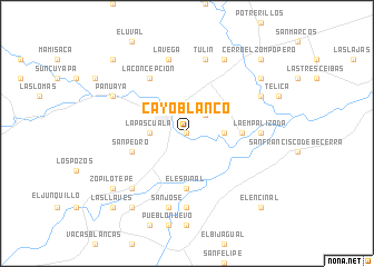map of Cayo Blanco