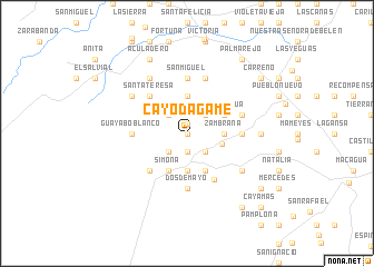 map of Cayo Dagame