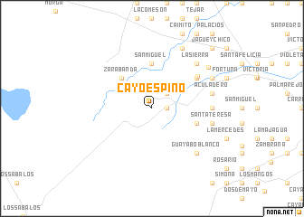 map of Cayo Espino