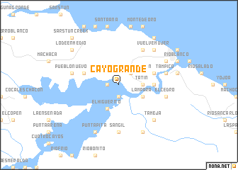 map of Cayo Grande