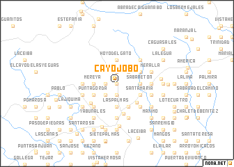 map of Cayo Jobo