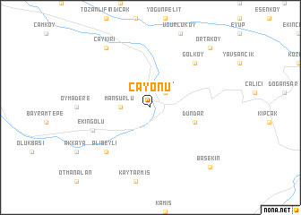 map of Çayönü