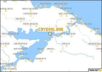 map of Cayo Palomo