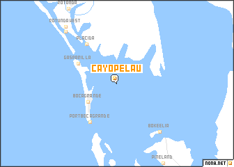 map of Cayo Pelau