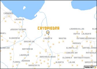 map of Cayo Piedra