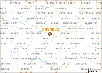 map of Cayroux