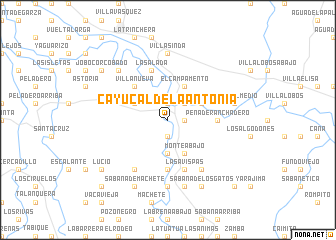 map of Cayucal de La Antonia