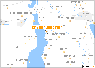 map of Cayuga Junction