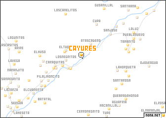 map of Cayures