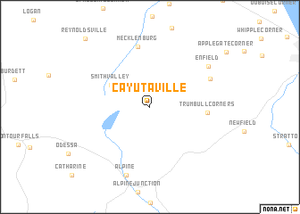 map of Cayutaville