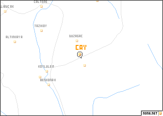 map of Çay