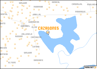 map of Cazadores