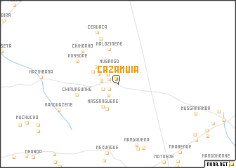 map of Cazamuia