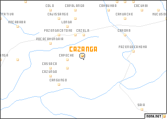 map of Cazanga