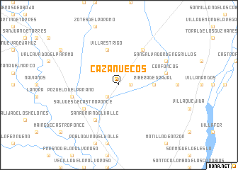 map of Cazanuecos