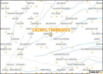 map of Cazaril-Tambourès