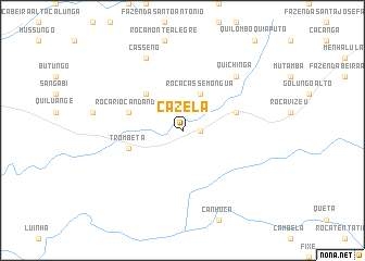 map of Cazela